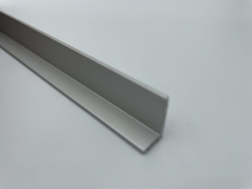 Close-up image of 16x9mm Aluminium Angle against a white background, highlighting the profile's dimensions and finish.