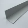 Close-up of 25x25mm aluminium angle with a mill-finish, available in 5-meter lengths.