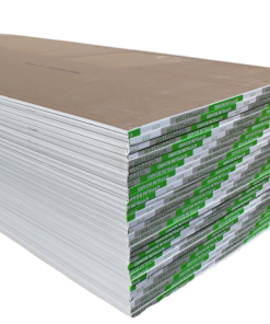 Stack of Gypmaster 12mm taper edge gypsum boards